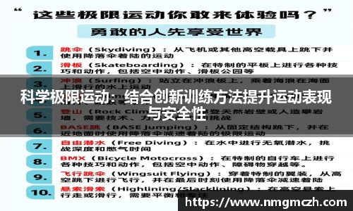 科学极限运动：结合创新训练方法提升运动表现与安全性